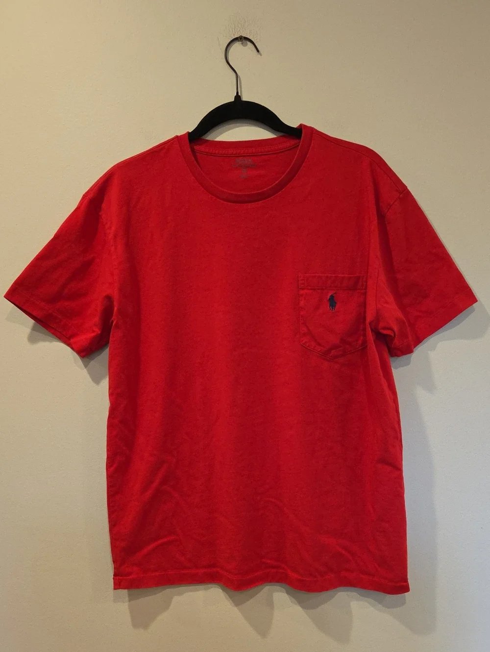 POLO RALPH LAUREN Red Pocket Crewneck T-Shirt - Men's